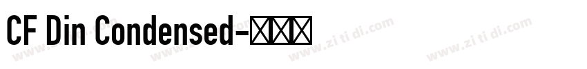 CF Din Condensed字体转换